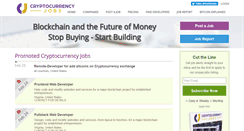Desktop Screenshot of cryptocurrencyjobs.com