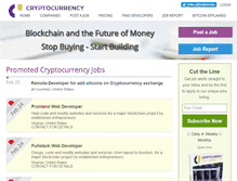 Tablet Screenshot of cryptocurrencyjobs.com